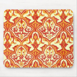 Tapis De Souris BEAU MOTIF - Rouge & Orange