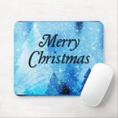 Tapis De Souris Beau Noël blanc (Avec souris)