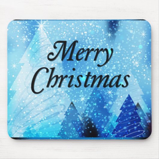 Tapis De Souris Beau Noël blanc (Devant)