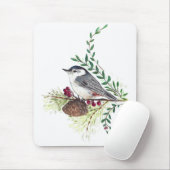 Tapis De Souris Beau Oiseau Nuthatch (Avec souris)