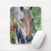 Tapis De Souris Beau Palomino Peinture Cheval & Branches en Pluie (Avec souris)