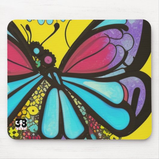 Tapis De Souris Beau Papillon (Devant)