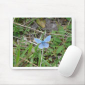 Tapis De Souris Beau Papillon Bleu (Avec souris)