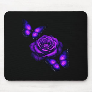 Tapis De Souris Beau papillon rose violet papillon amoureux