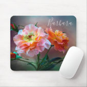 Tapis De Souris Beau Rose (Avec souris)