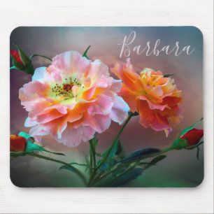 Tapis De Souris Beau Rose