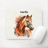 Tapis De Souris Beau Sorrel Horse Portrait (Avec souris)