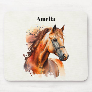 Tapis De Souris Beau Sorrel Horse Portrait
