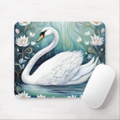 Tapis De Souris Beau Swan (Avec souris)