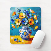 Tapis De Souris Beau vase de fleurs (Avec souris)