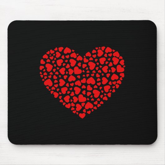 Tapis De Souris Beaucoup de Coeurs Saint-Valentin Garçons Filles E (Devant)