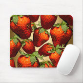 Tapis De Souris Beaucoup de fraises (Avec souris)