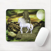 Tapis De Souris Beauté de blanc de licorne (Avec souris)