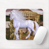 Tapis De Souris Beauté de blanc de licorne (Avec souris)