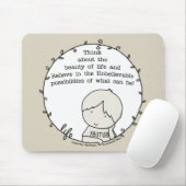 Tapis De Souris Beauté de la vie (Avec souris)