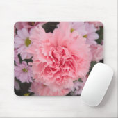 Tapis De Souris Beauté de l'oeillet rose Mousepad (Avec souris)