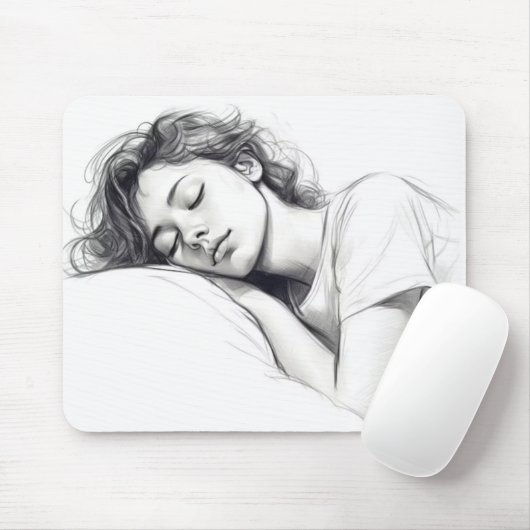TAPIS DE SOURIS BEAUTÉ DORMIÈRE (Avec souris)