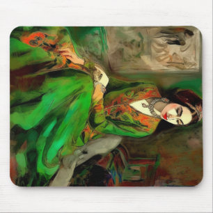 Tapis De Souris Beauté en vert