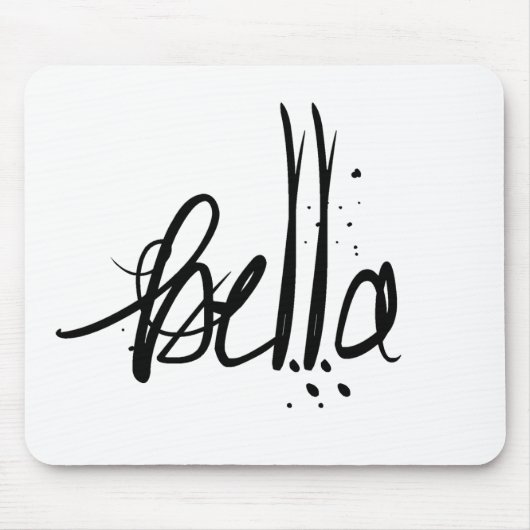 Tapis De Souris Beauté française italienne de Bella (Devant)