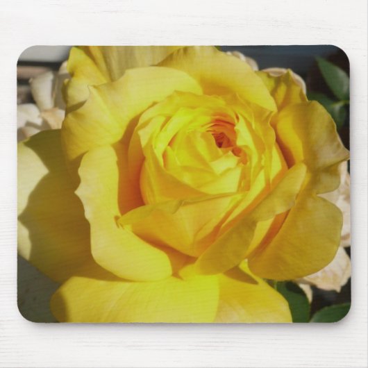 Tapis De Souris Beauté jaune Mousepad rose (Devant)