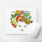 Tapis De Souris Beauté naturelle ~ Mousepad/ Abstrait rétro modern (Avec souris)