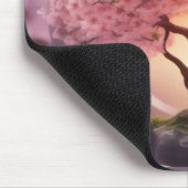 Tapis De Souris "Beauté réfléchie : Pomme de verre avec arbre en f (Coin)