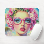 Tapis De Souris Beauté tropicale rétro (Avec souris)