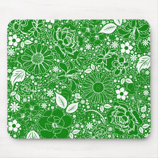 Tapis De Souris Beautés botaniques Green Mousepad (Devant)