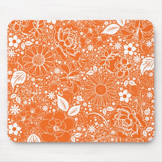 Tapis De Souris Beautés botaniques Orange (Devant)