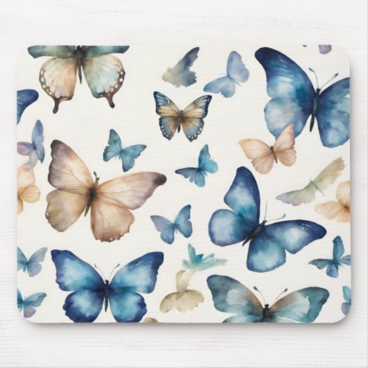 Tapis De Souris Beautés Papillons (Devant)