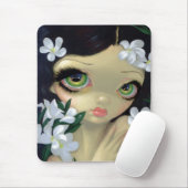 Tapis De Souris "Beautés toxiques II : Oléandre blanc" Mousepad (Avec souris)