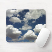 Tapis De Souris Beautiful Blue Sky with Puffy White Clouds (Avec souris)