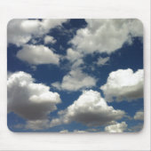 Tapis De Souris Beautiful Blue Sky with Puffy White Clouds (Devant)