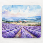 Tapis De Souris Beautiful lavender fields art<br><div class="desc">Beautiful lavender fields art.</div>