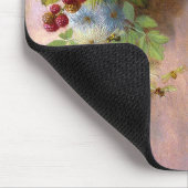 Tapis De Souris Beaux-arts d'abeilles et de baies d'oiseaux (Coin)