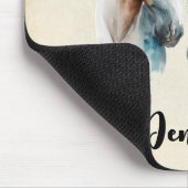 Tapis De Souris Beaux Chevaux Style Boho Occidental (Coin)