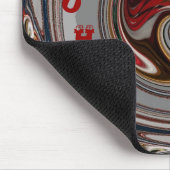 Tapis De Souris Beaux Coeurs de Noël Fêtes Couleurs de saison (Coin)