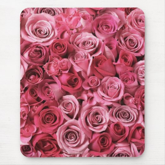 Tapis De Souris Beaux roses roses (Devant)