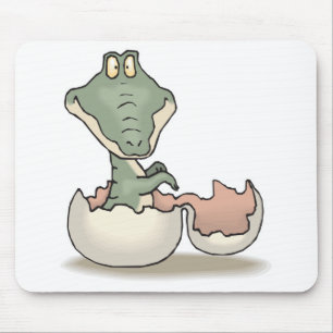 Tapis De Souris bébé alligator mignon qui éclot