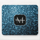 Tapis De Souris Bébé bleu clair faux parties scintillant scintille (Devant)