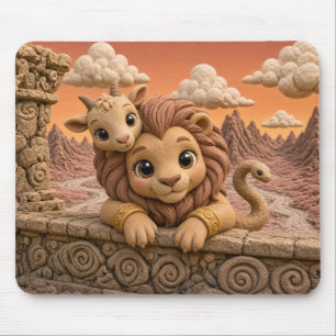 Tapis De Souris Bébé Chimère Mignon, Mythique