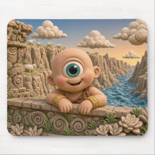 Tapis De Souris Bébé Cyclope Mignon, Mythique