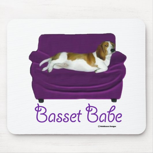 Tapis De Souris Bébé de basset (Devant)