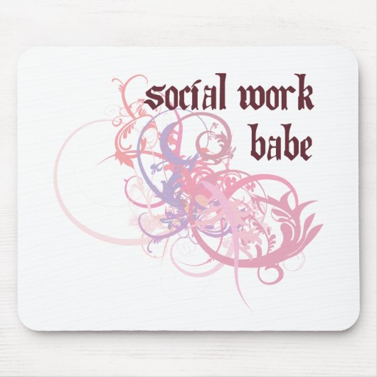 Tapis De Souris Bébé de travail social (Devant)