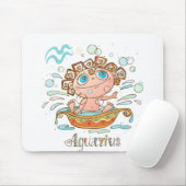 Tapis De Souris Bébé dessin animé Verseau (Avec souris)