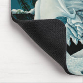 Tapis De Souris Bébé Dragon d'hiver blanc (Coin)