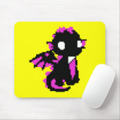 Tapis De Souris Bébé dragon pixelisé mignon (Avec souris)