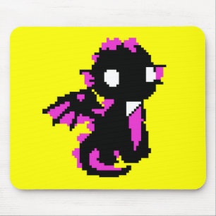 Tapis De Souris Bébé dragon pixelisé mignon