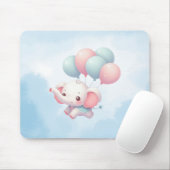 Tapis De Souris bébé éléphant avec ballons (Avec souris)