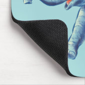 Tapis De Souris Bébé Eléphant mignon Bleu Enfants (Coin)